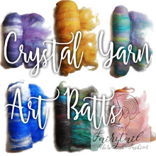 Load image into Gallery viewer, Snow White&#39;s Crystals - Art Batts for Spinning
