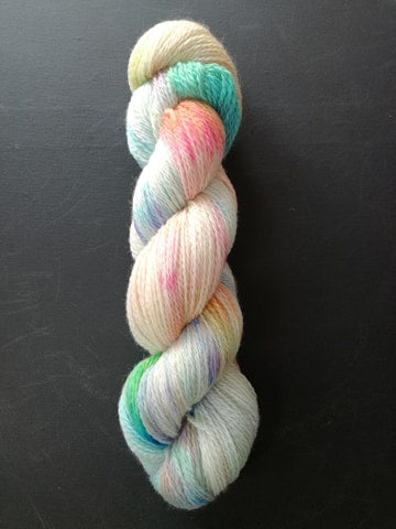 Unicorns in Spring - Handdyed Merino SockYarn - Organic